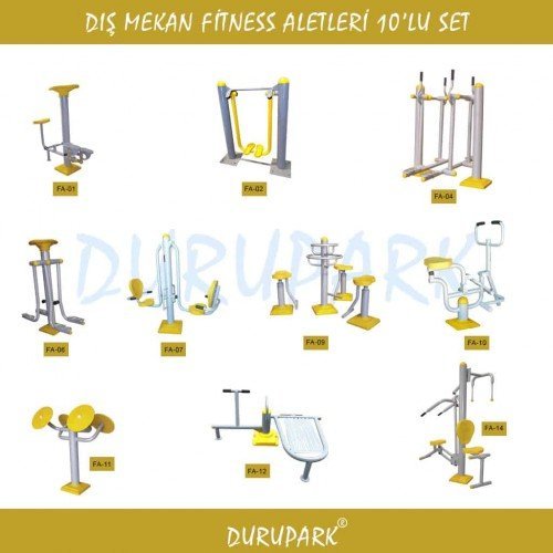 Outdoor Fitness Equipment 10 Pieces