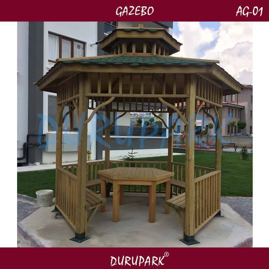 AG01 - Altıgen 3mx3m Gazebo